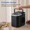 Portable Countertop Ice Maker with Self-Cleaning Function and One-Button Control Panel